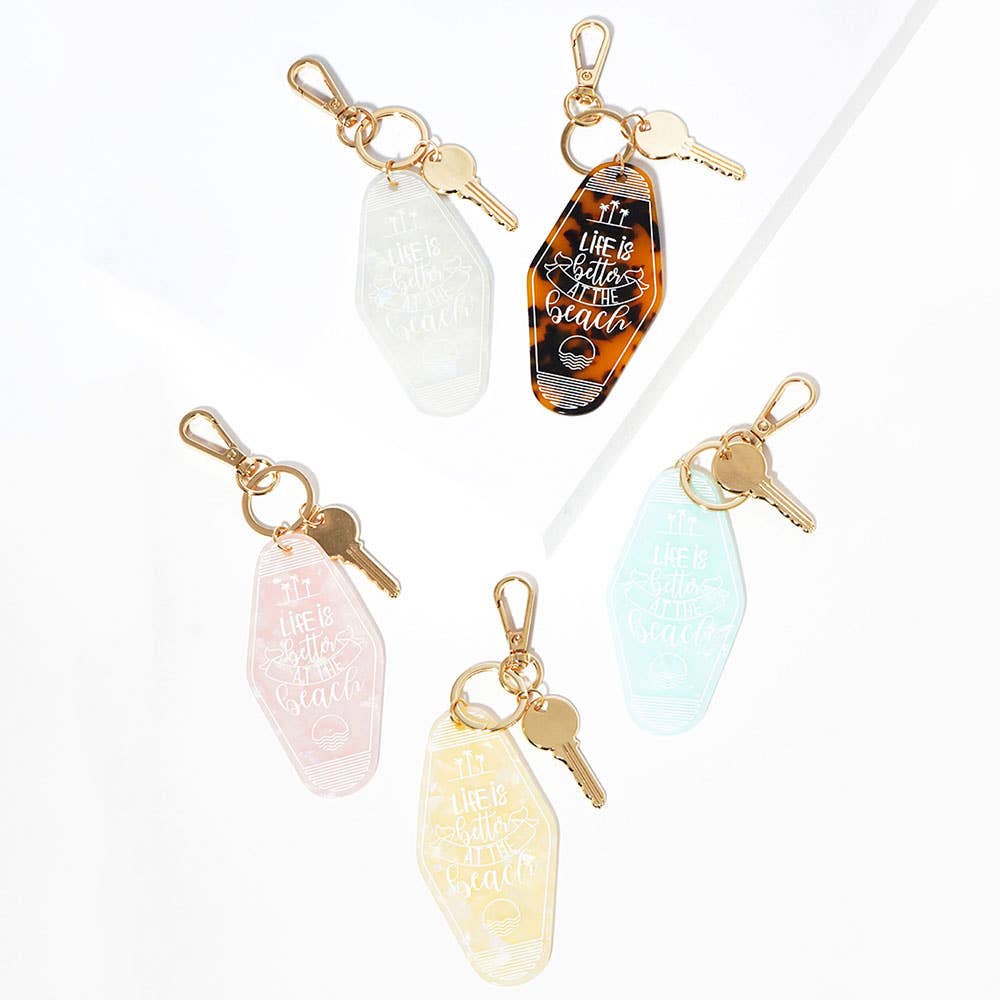 Sensibling Corp. - Wholesale Keychain - Women's - Cats MAKE ME happy Message Celluloid Acetate Keychain1