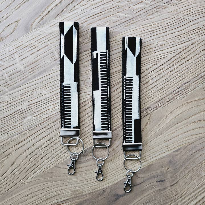 Set med 3 nyckelband i afrikanskt tryck | Handledsrem | Nyckelhållare för wholesale av Mashona Collections