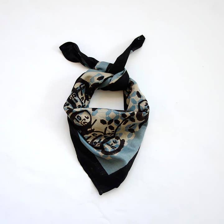 Ichcha – wholesale Scarf – Women's – Cotton Silk Large Head Square Scarf / Bandana - Expressions
