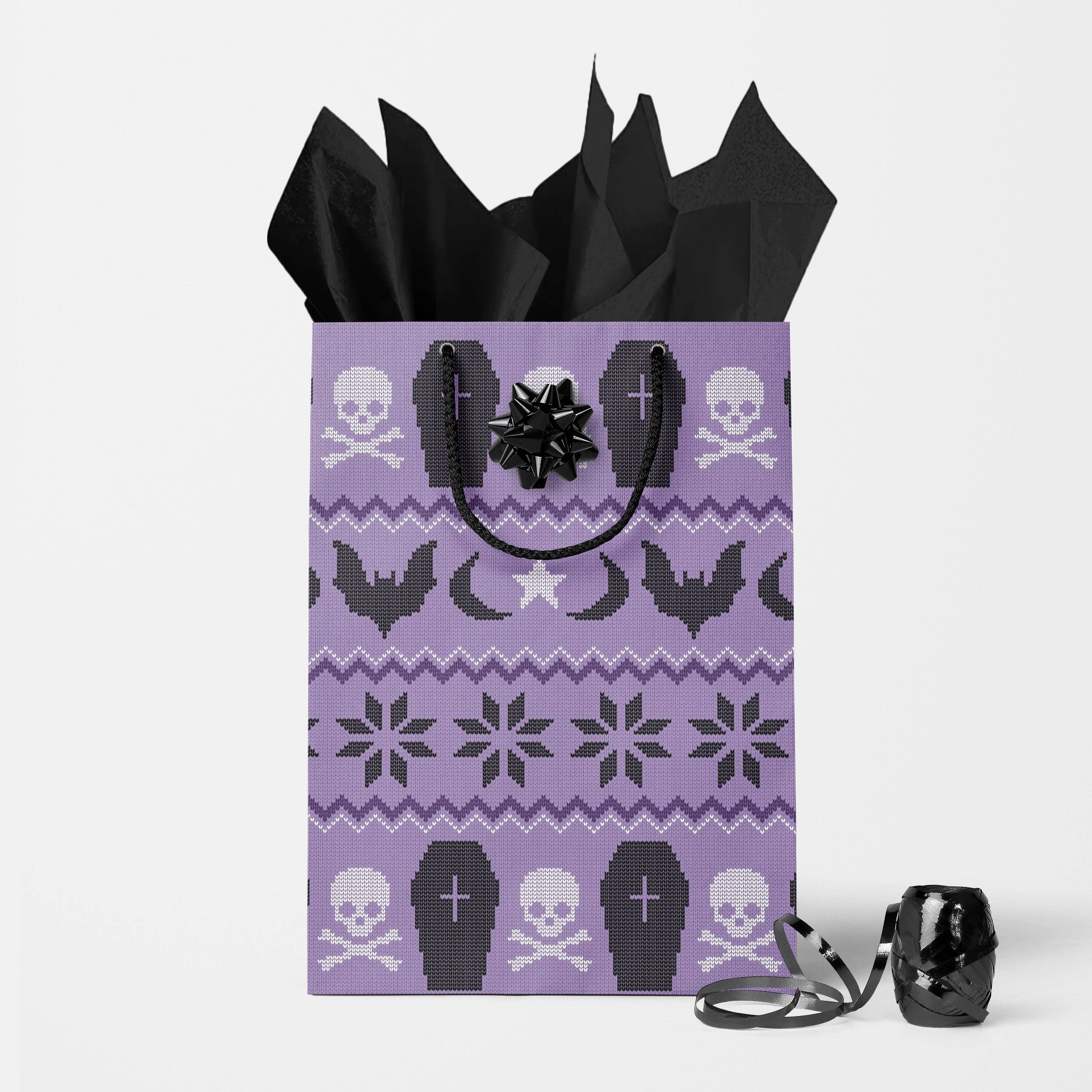 Rock'N Paper - Wholesale Gift Bag - Spooky Holiday Sweater Gift Bag2