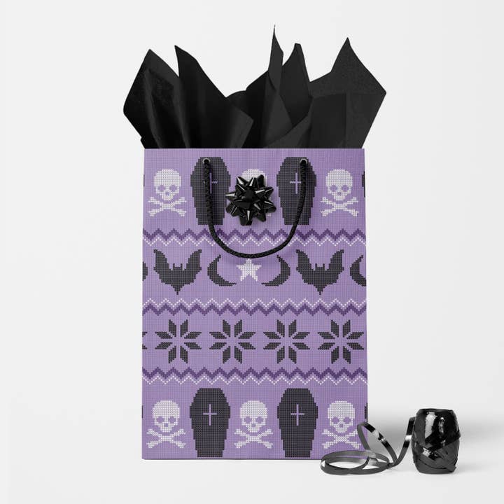 Rock'N Paper - Wholesale Gift Bag - Spooky Holiday Sweater Gift Bag2