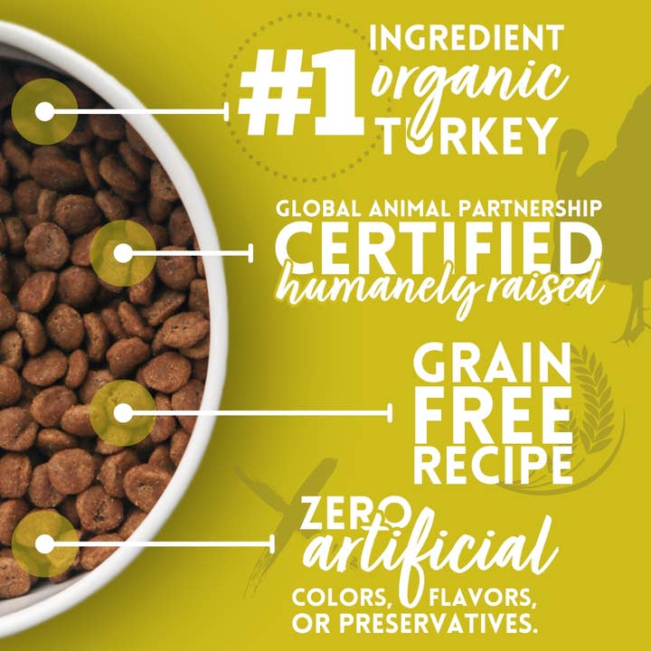 Tender & True Pet Nutrition - Wholesale Pet Food - Dog - Organic Turkey & Liver Recipe Dry Dog Food, 4 lb.