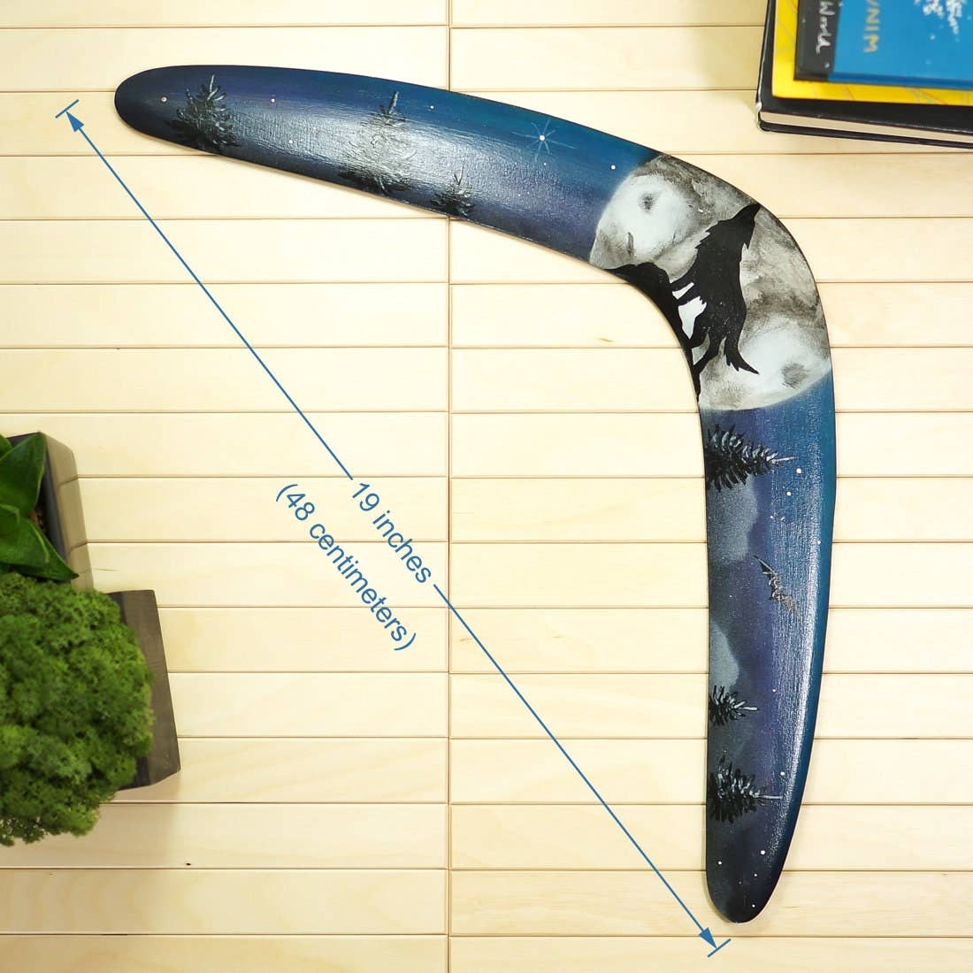 MB Wooden boomerangs – Großhandel Sportliches Zubehör – Bumerang „Wolf 2". Outdoor-Spiele für Erwachsene. Geschenke für ihn. Fluggeprüfter Bumerang aus Holz. Fliegendes Spielzeug.4