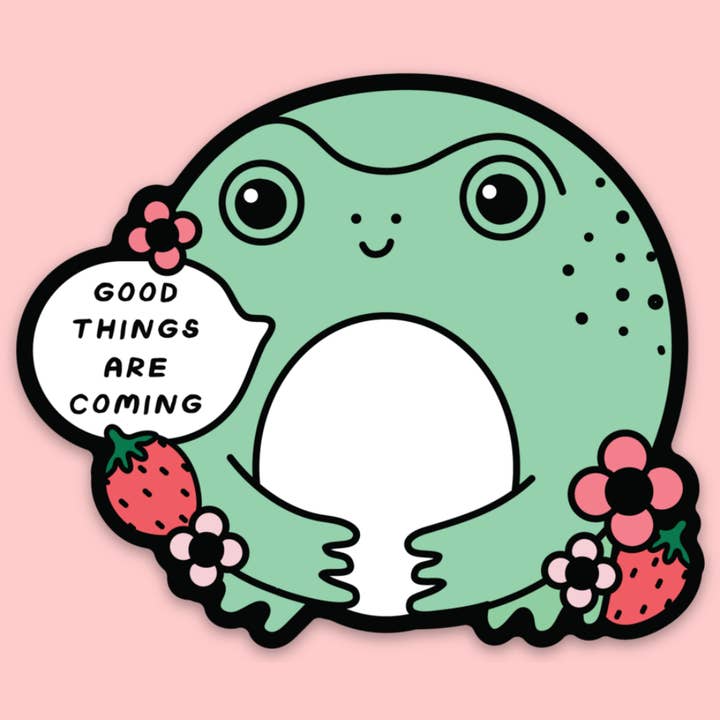 Good Things Are Coming Sticker for wholesale by Tender Ghost