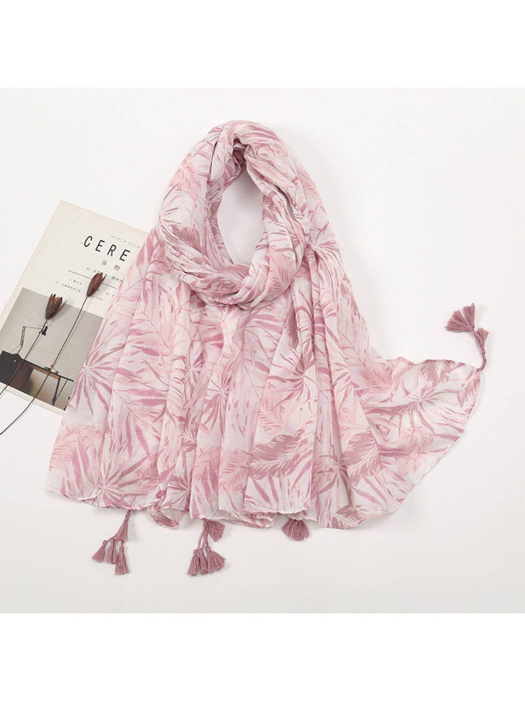 Funkyrel® Atzbranding Limited – wholesale Scarf – Women's – Scarvii - Color-Blocked Shawl Scarf with Tassels - Stylish & Versatile6