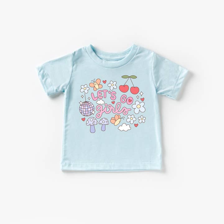 Benny & Ray Apparel - Wholesale Screen Printed T-Shirt - Kids - Let's go Girls Summer Beach Toddler and Youth Shirt