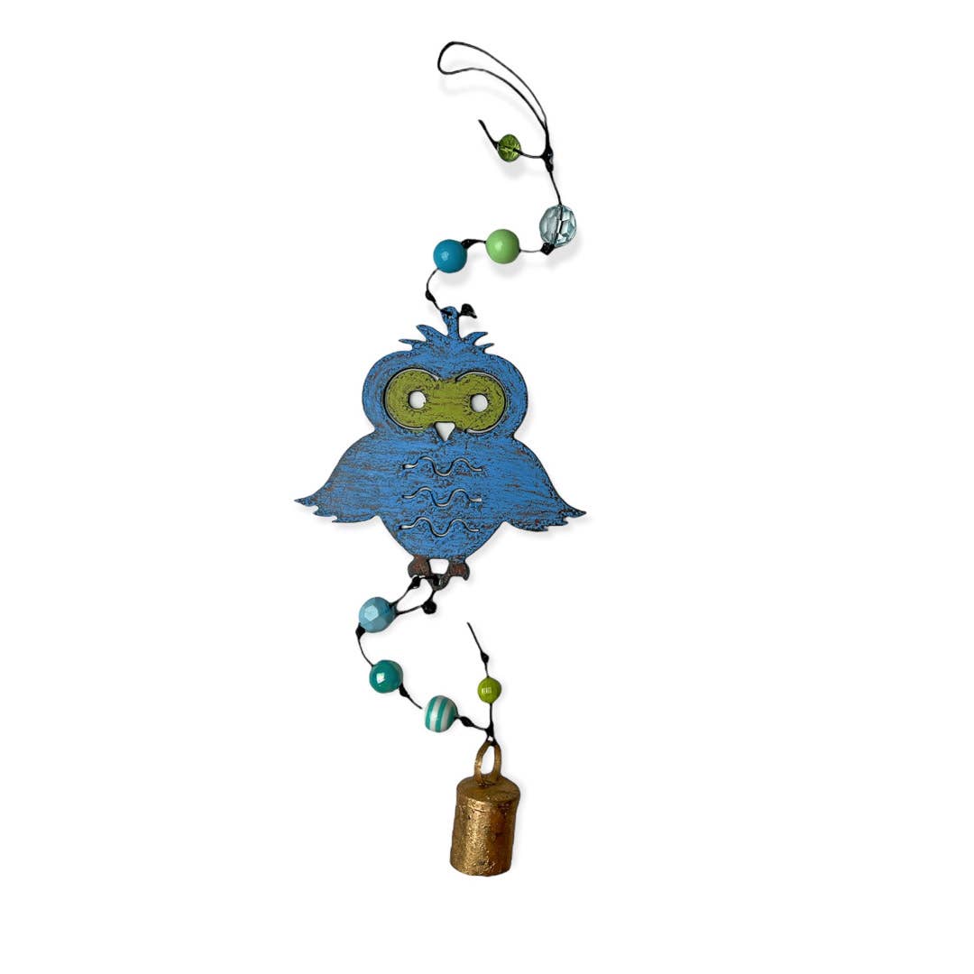 Whimsies - Wholesale Wind Chime - Owl wind chimes Nana bell mobile lodge garden yard decor eco1
