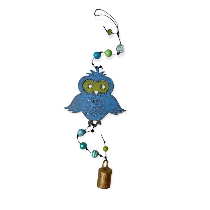 Whimsies - Wholesale Wind Chime - Owl wind chimes Nana bell mobile lodge garden yard decor eco1