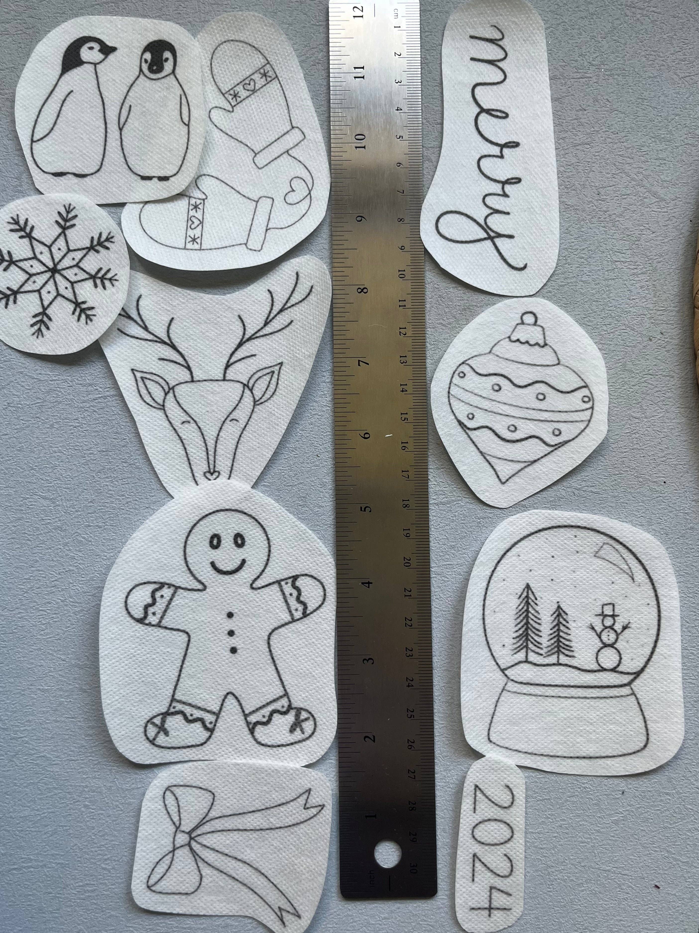 Art by AubreeRen - Wholesale Embroidery/Cross Stitch Supplies - Stick and Stitch Embroidery | HOLIDAY MEGA | Stick & Stitch Patterns | Pattern Peel and Stick | Embroidery Designs3