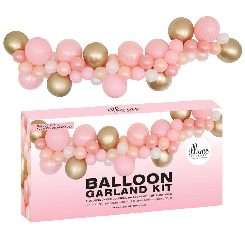 Kit ghirlanda di palloncini fai da te - rosa e oro all'ingrosso per il tuo  negozio - Faire Italia