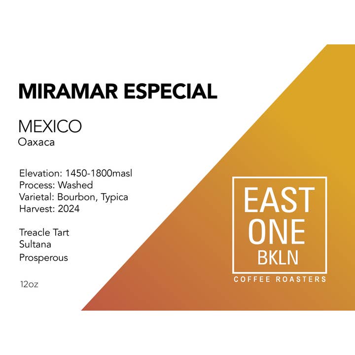 East One Coffee Roasters - Wholesale Coffee Beans - Miramar Especial2