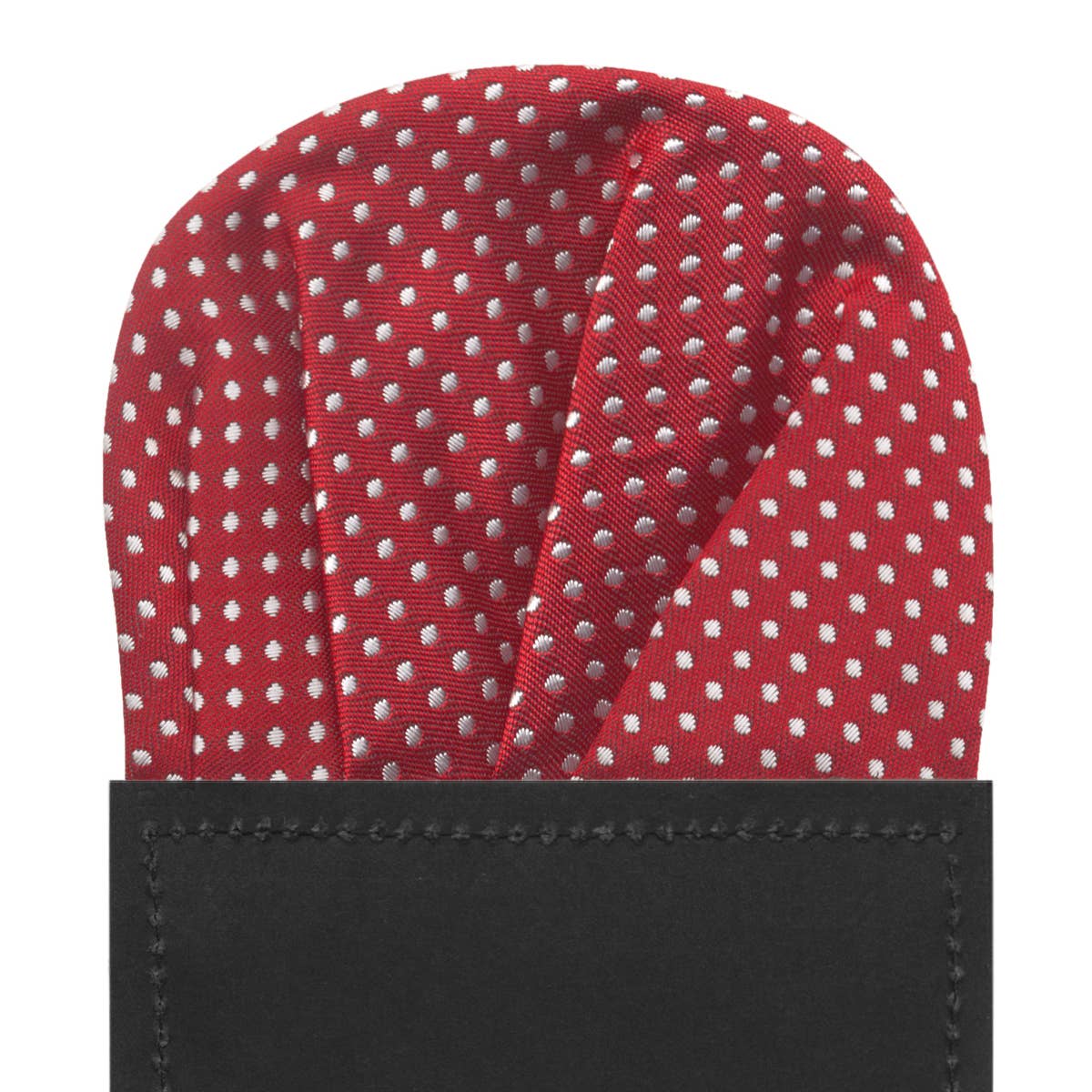 Josvil - Wholesale Handkerchief - Men's - CARDBOARD POCKET HANDKERCHIEF RED WHITE POLKA DOTS0