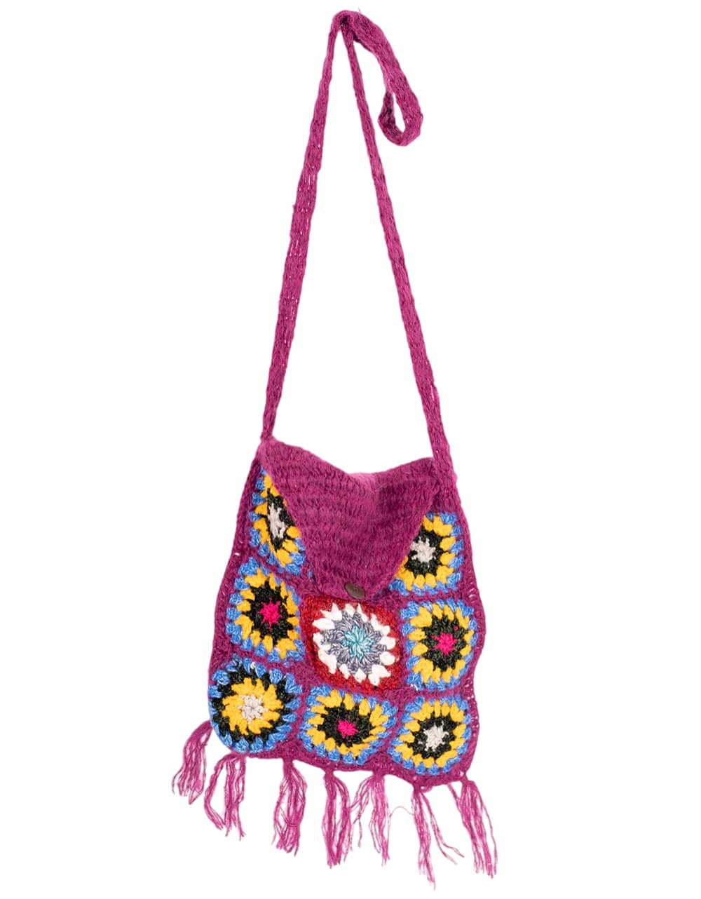Kimago Look - Wholesale Crossbody Bag - Women's - Handwoven Artisan Crossbody Bag | Boho Bag with Fringe4