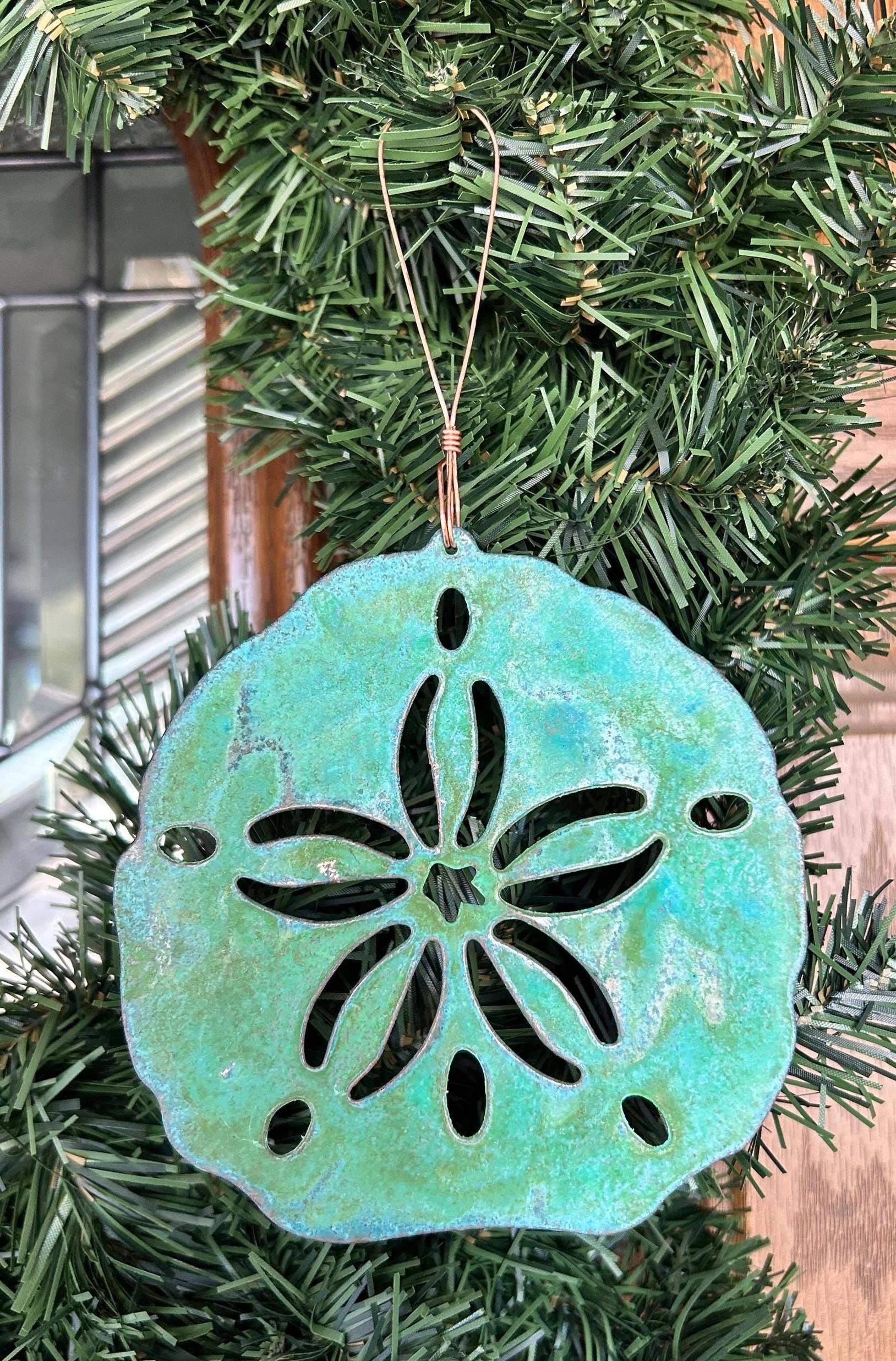 Dos Damas Designs - Wholesale Ornament - Sand Dollar Copper Christmas Ornament5