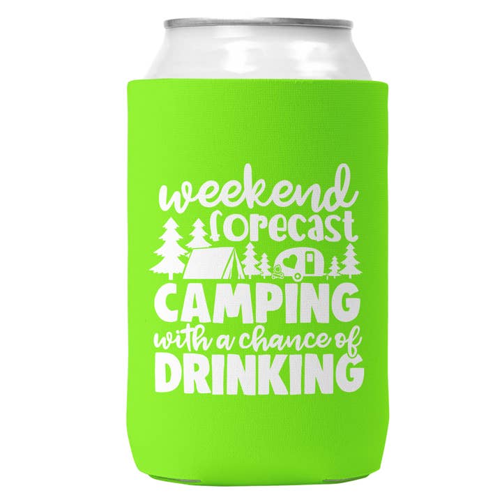 Wi-Wear - Wholesale Drink Huggers & Koozies - Weekend Forecast Camping Cooler for 12oz Cans4