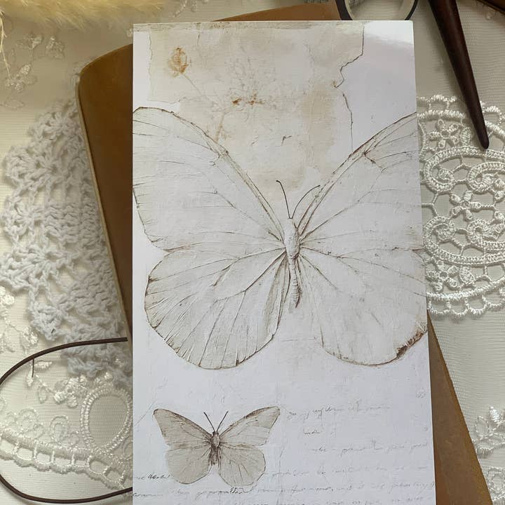 WHITE BUTTERFLIES TN COVER - N1 for wholesale by Paperlane Planners Co