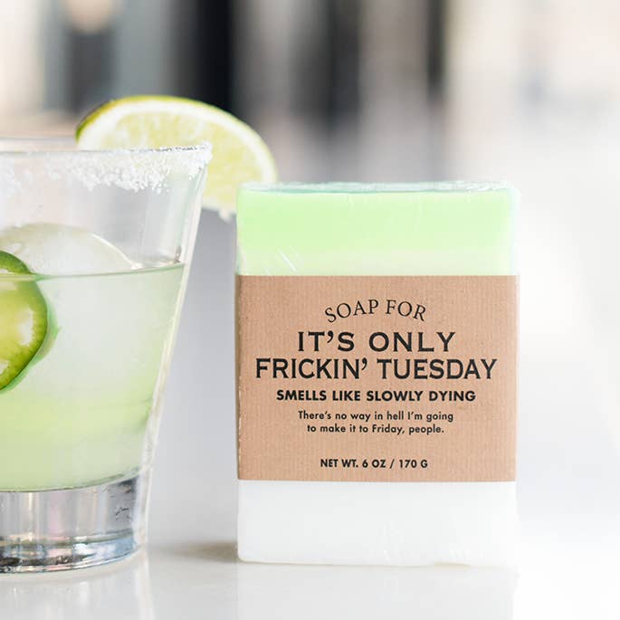 Whiskey River Soap Co. - Wholesale Bar Soap - Soap for It's Only Frickin' Tuesday | Funny Soap1