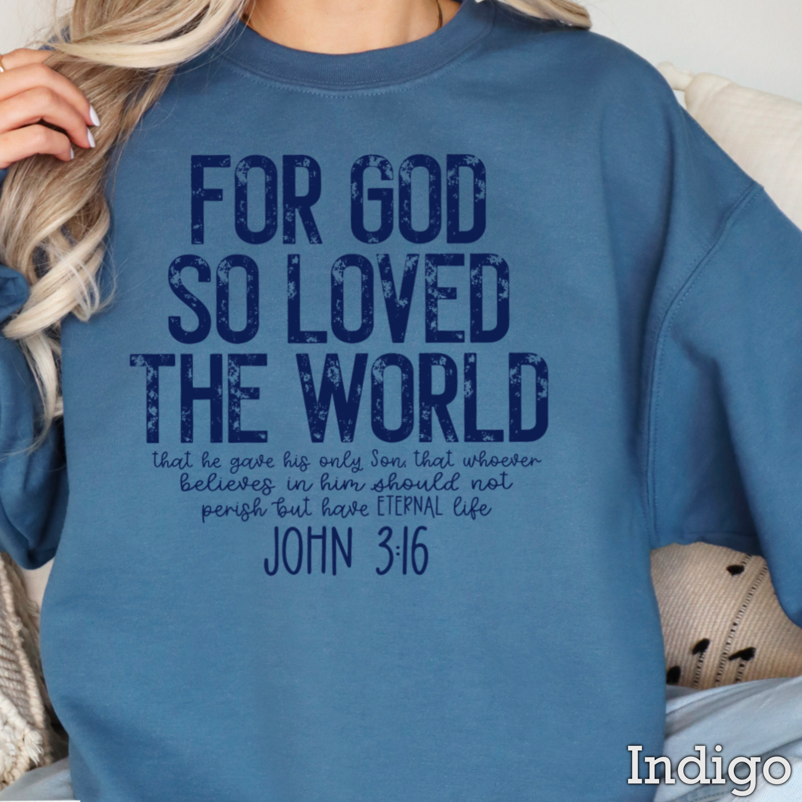 Shoppe SHC - Wholesale Graphic Sweatshirt - Women's - John 3:16 Christian Graphic Sweatshirt|Gildan8