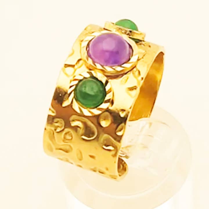 INTI steel ring for wholesale by Moira Bijoux Creation