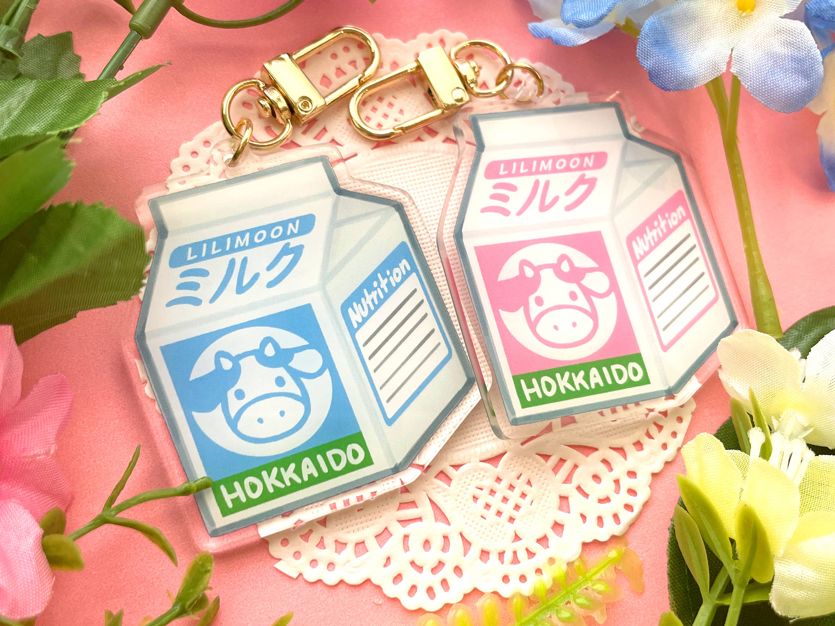 Lilimoon - Wholesale Keychain - Women's - Milk Carton Keychain Bag Charm Kawaii Food Snack Drink Japan3