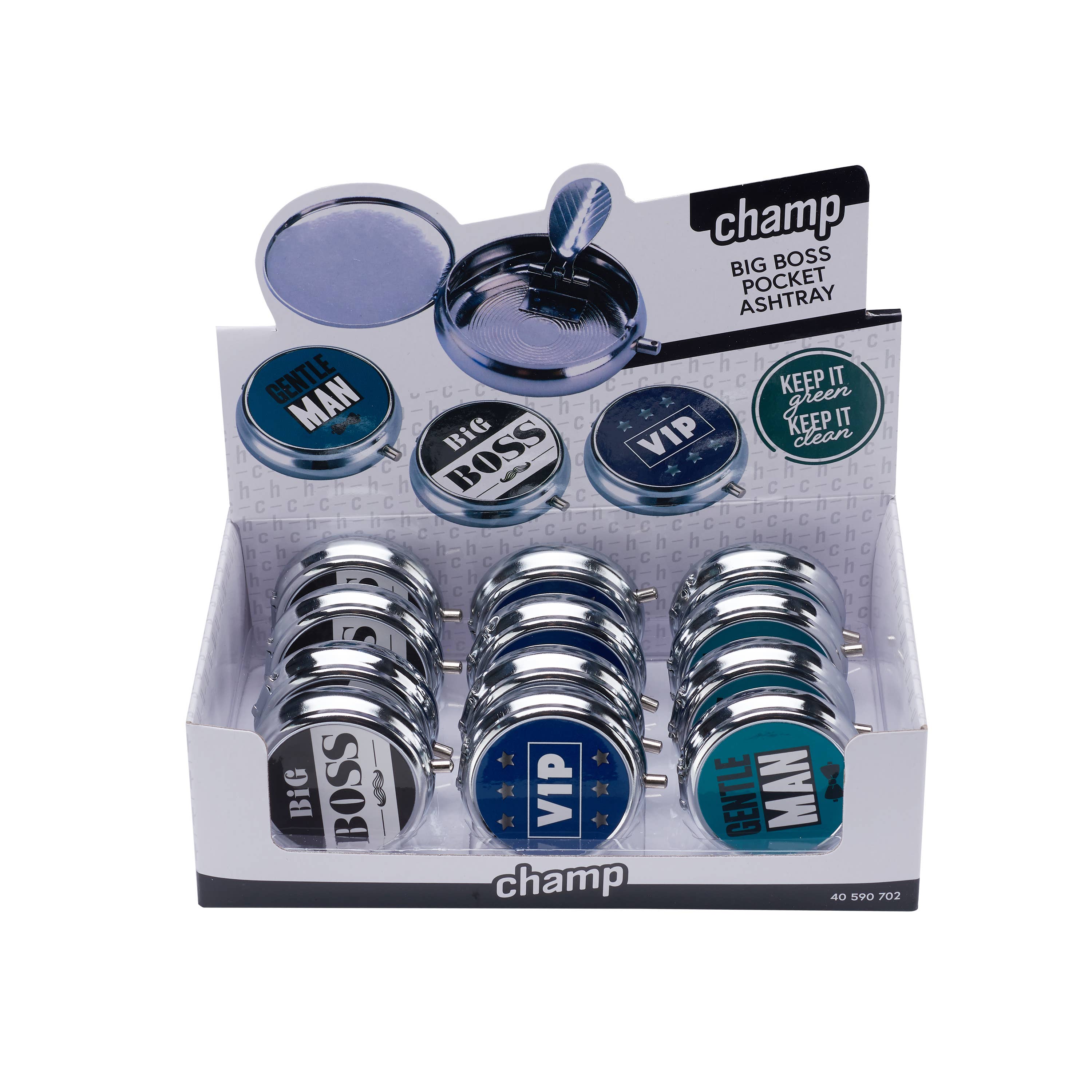 Champ by Polyflame - Wholesale Asbak - Zakkenasbak BIG BOSS POCKET ASHTRAY - DL1210
