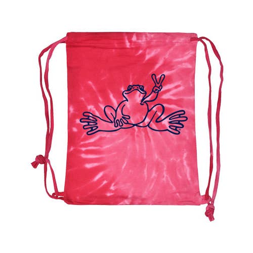 Spiral Pink Tie Dye Clinch taske for engroshandel hos Peace Frogs