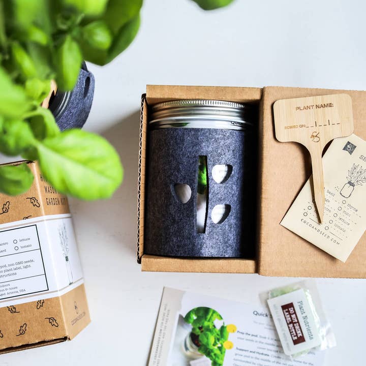 Coco and Seed - Wholesale Plant Seeds - Thai Hot Pepper Hydroponic Mason Jar Garden Kit4