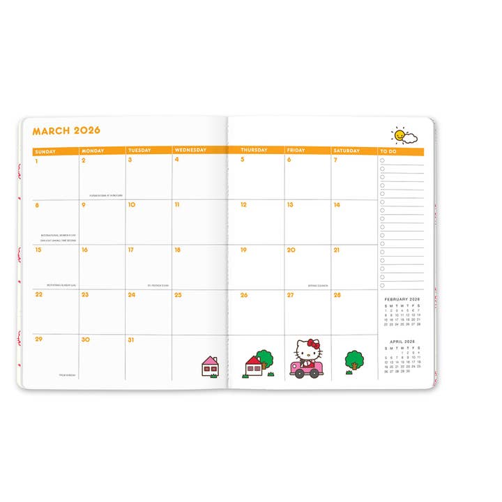 Studio Oh! - Wholesale Planner - 2026 Hello Kitty Playful Pink Just Right Monthly Planner