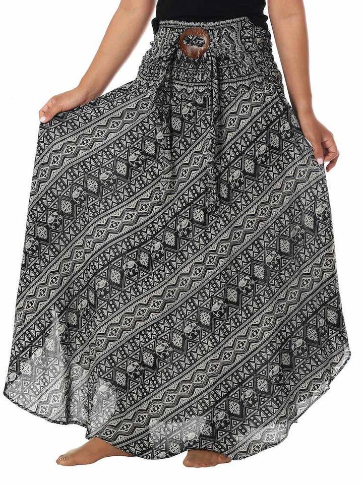 Studio 12 Collective (previously Ethnic Lanna) - Wholesale Skirt - Women's - BUNDLE: 4-Pack Long Boho Skirts (Assorted Prints)6