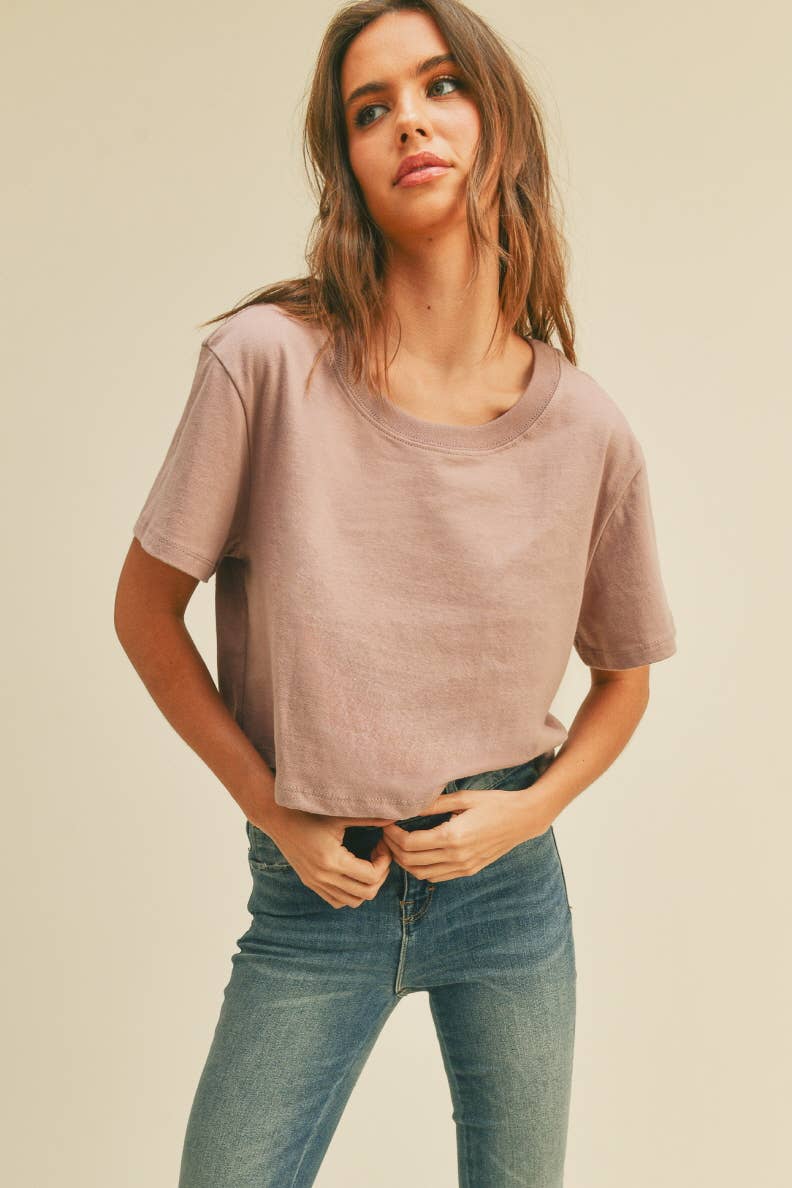 Honestee - Wholesale T-Shirt - Women's - Blank Short Cropped T-Shirt1