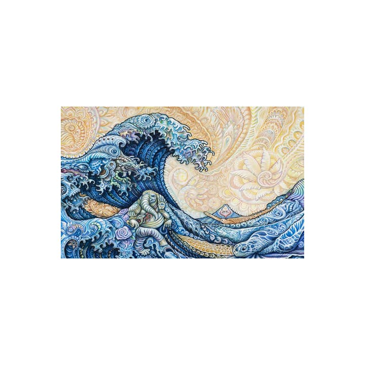 Sunshine Joy - Wholesale Tapestry/Textile - Heady Art Print Tapestry Great Wave