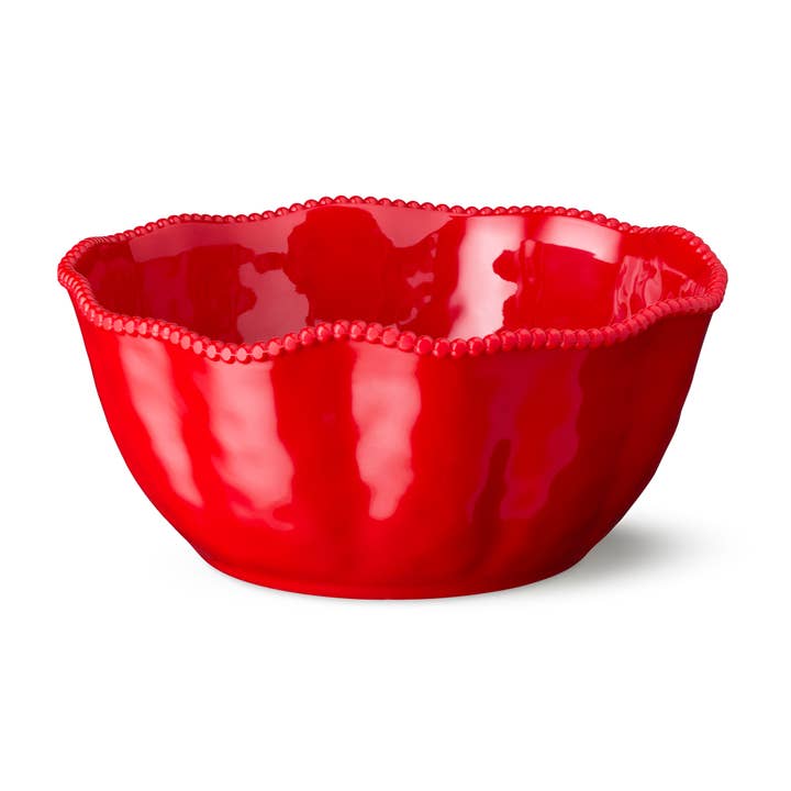 Perlette Red Melamine Deep Bowl 11in x 5in for wholesale by Certified International