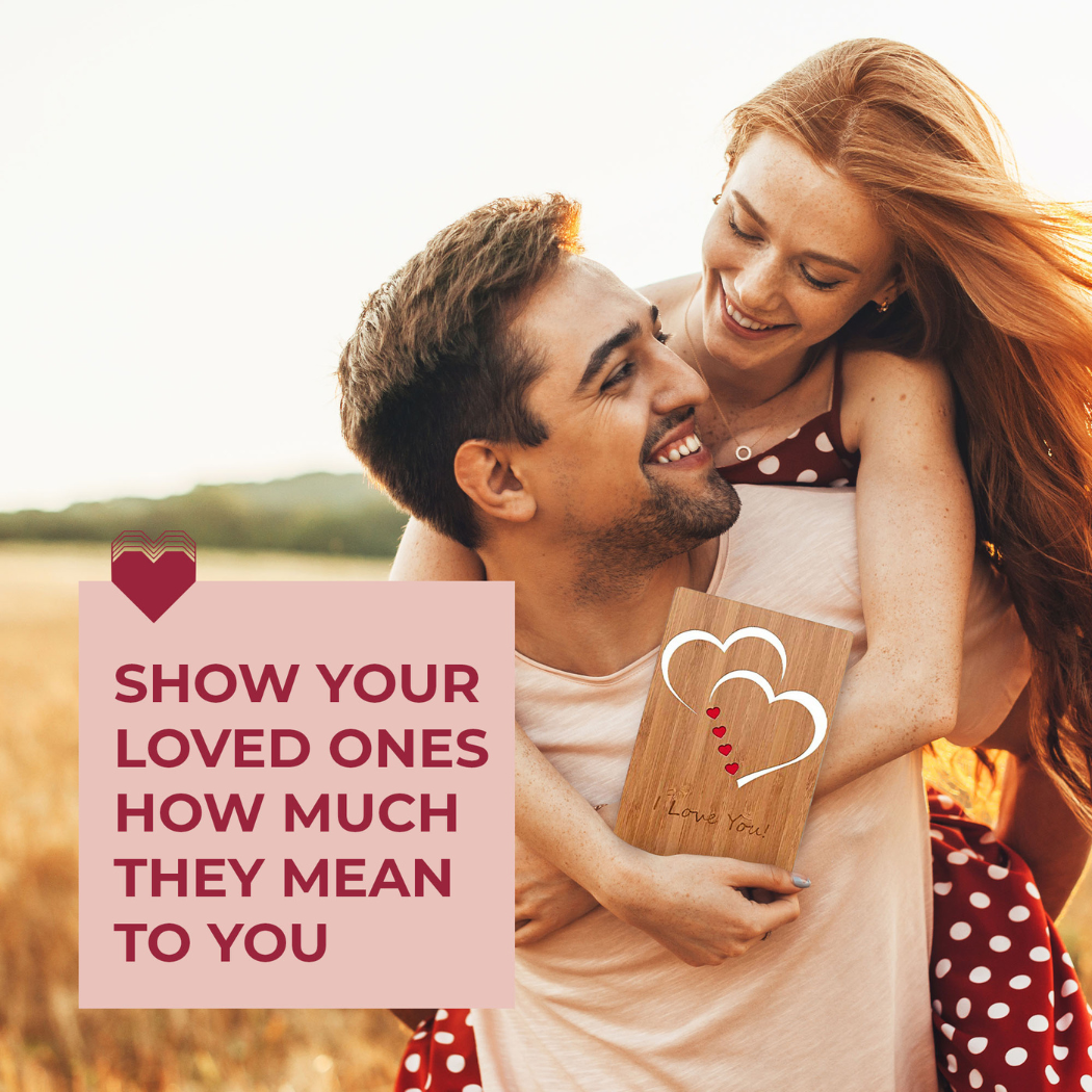 Heartspace Cards - Wholesale Valentine's Day Card - Handmade Bamboo Valentines Day Cards | Classic Hearts3