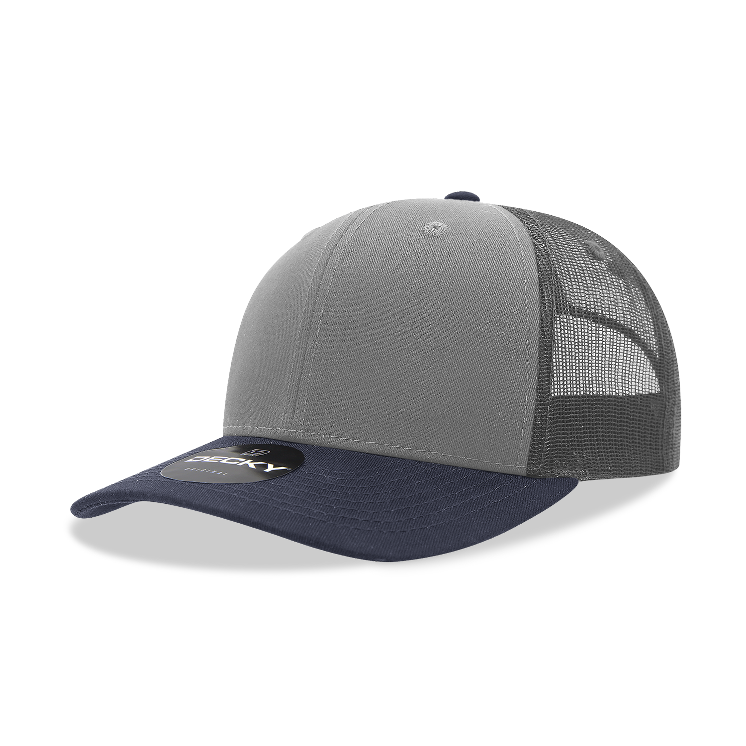 The Park Wholesale - Vente Casquette de camionneur – unisexe - Casquette Trucker classique Decky 6021, 6 panneaux, style mid pro64