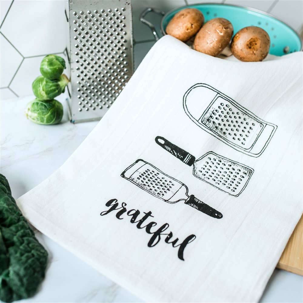 Ladybug Press - Wholesale Tea Towel - Grateful Tea Towel4