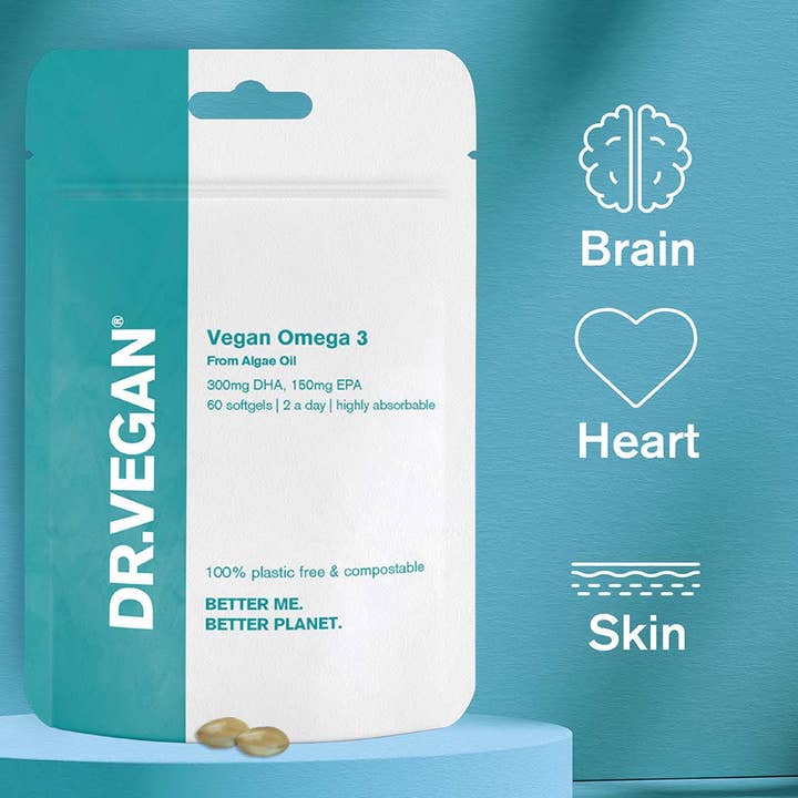DR.VEGAN - Wholesale Oral Supplement/Vitamin - Vegan Omega 3 | 60 Softgels | 300mg EPA, 150mg DPA5