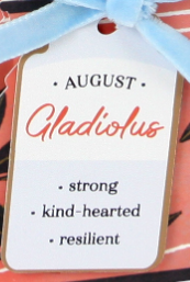 Up With Paper - Wholesale Everyday Greeting Card - Gladiolus Floral Pop-Up Card with Ribbon Embellishment1