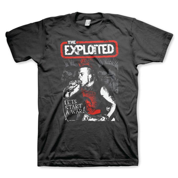 Exploited - Start A War - Graphic Tee for wholesale by Manic Merch