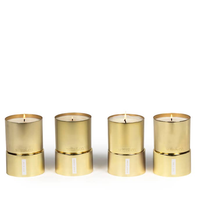 Vella & Co. by Vellabox - Wholesale Jar/filled candle - Tee Time | Men's Collection Soy Candle |19.5 oz Gold Vessel4