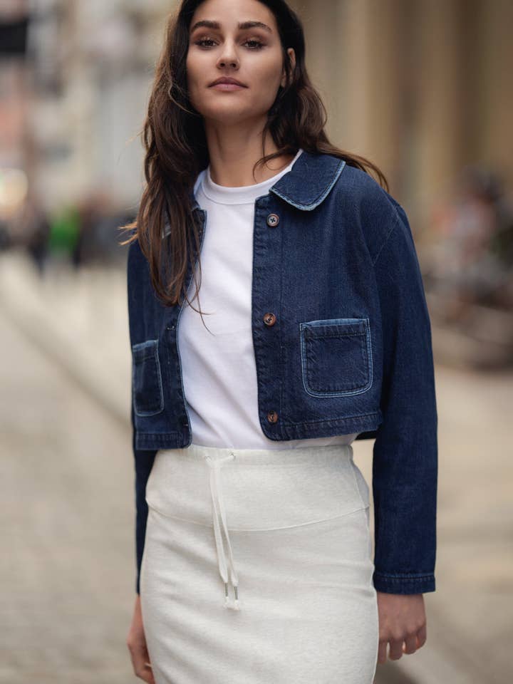 CROPPED DENIM JACKET for wholesale by Profile NYC