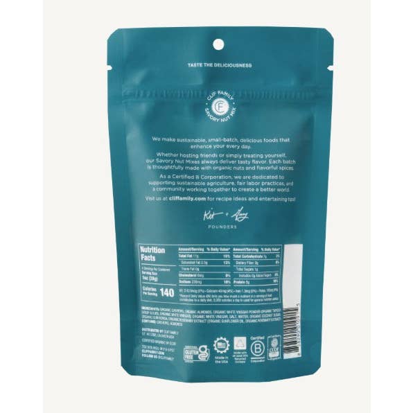 Clif Family Napa Valley, Certified B Corp Company - Wholesale Nuts - Organic Salt & Vinegar Mixed Nuts - Gluten Free1