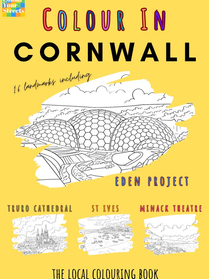 Cornwall Colouring Book (A4) for wholesale by Colour Your Streets