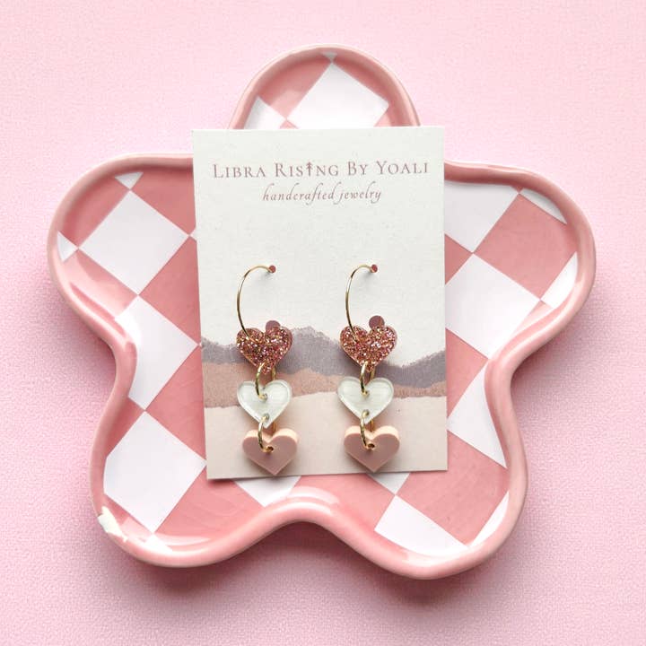 Argolas de Aço Acrílico em Cores Pastel Suaves por atacado de Libra Ris↟ng By Yoali