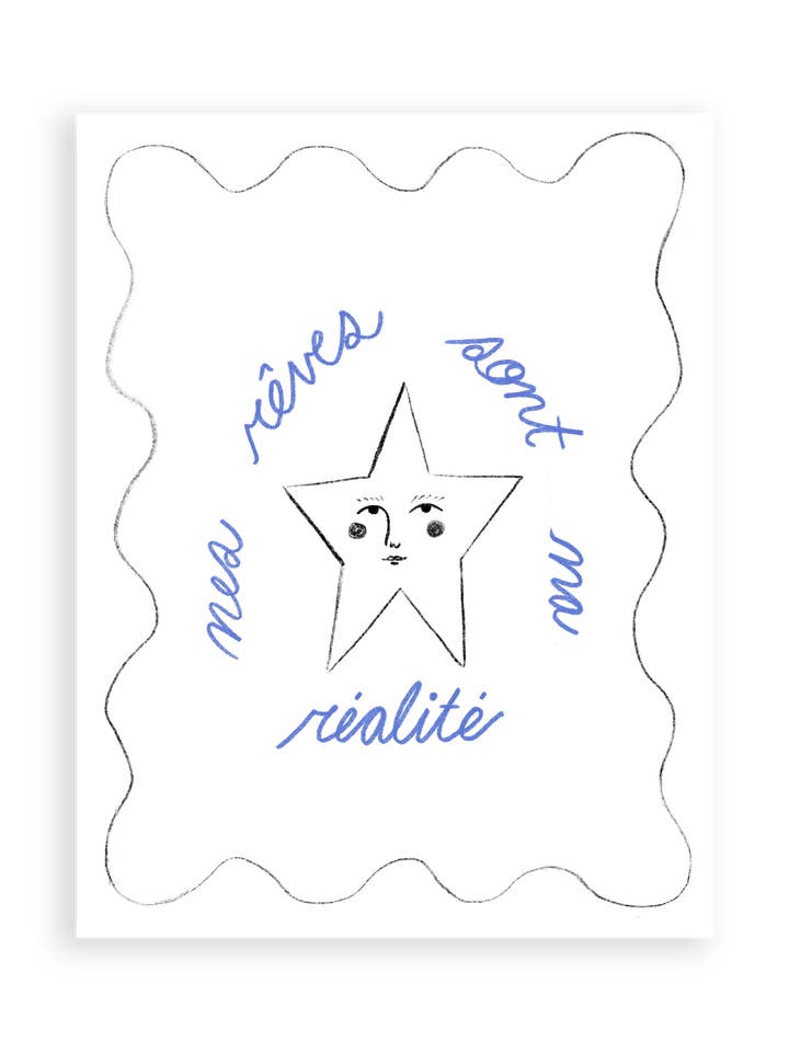 Drömmande stjärna konsttryck för wholesale av Allison Poplett