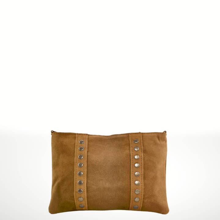 ITALIAN'S LEATHER - Wholesale Shoulder Bag - Women's - Celia ² Suede leather shoulder bag