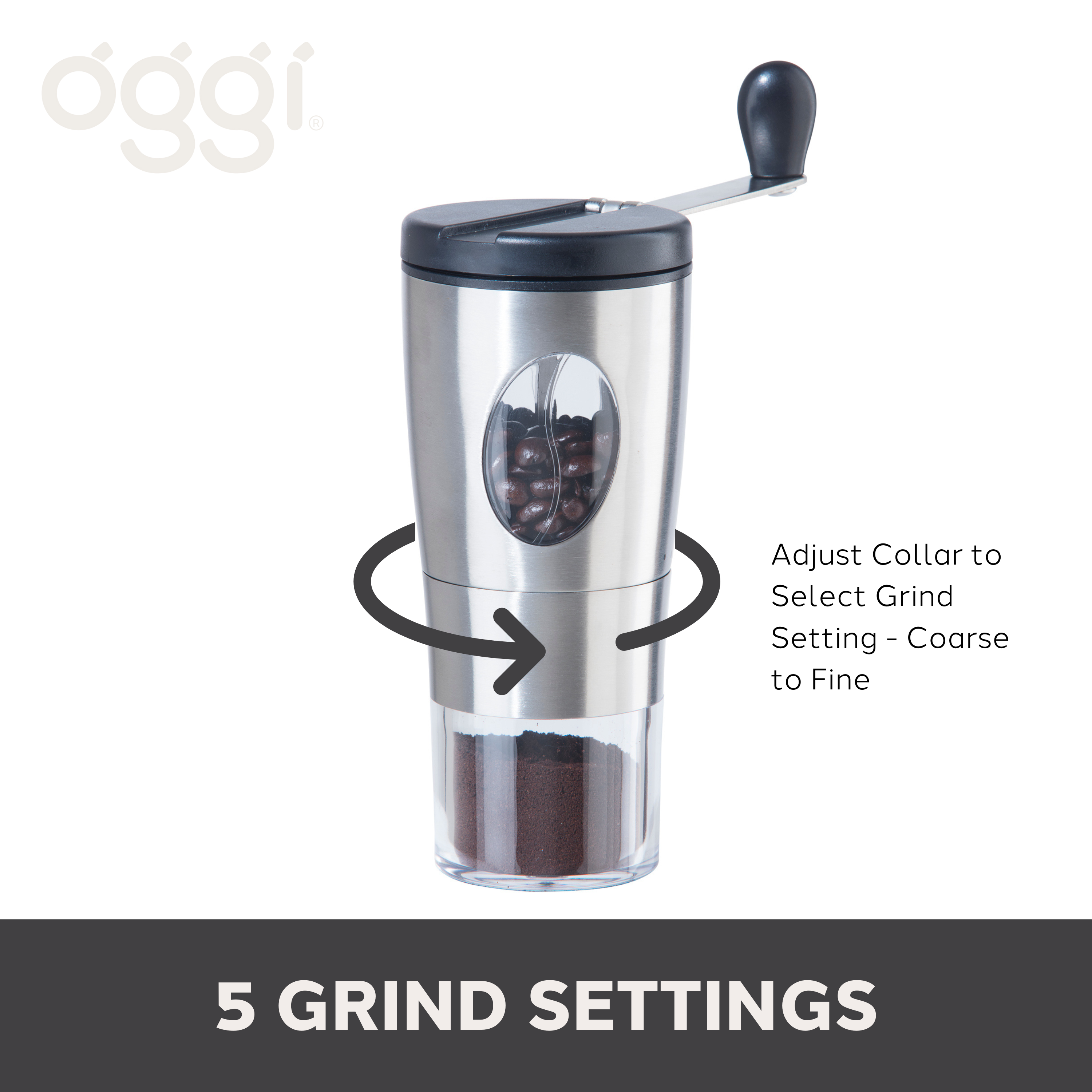 Oggi - Wholesale Coffee Grinder - Coffee Grinder - Stainless Steel, Ceramic Mechanism3