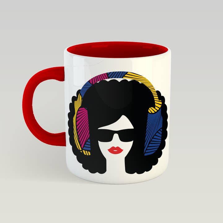 AfroTouch Design – wholesale Coffee mug – Afro Lips (Swirl) Mug
