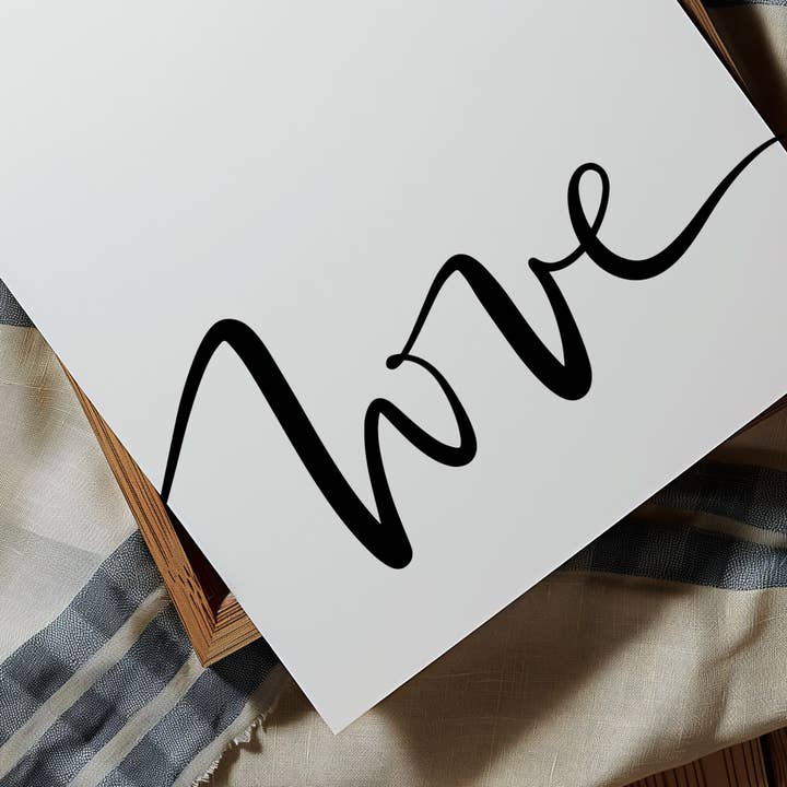 Tales by Jen - Wholesale Poster - Love handlettering poster8