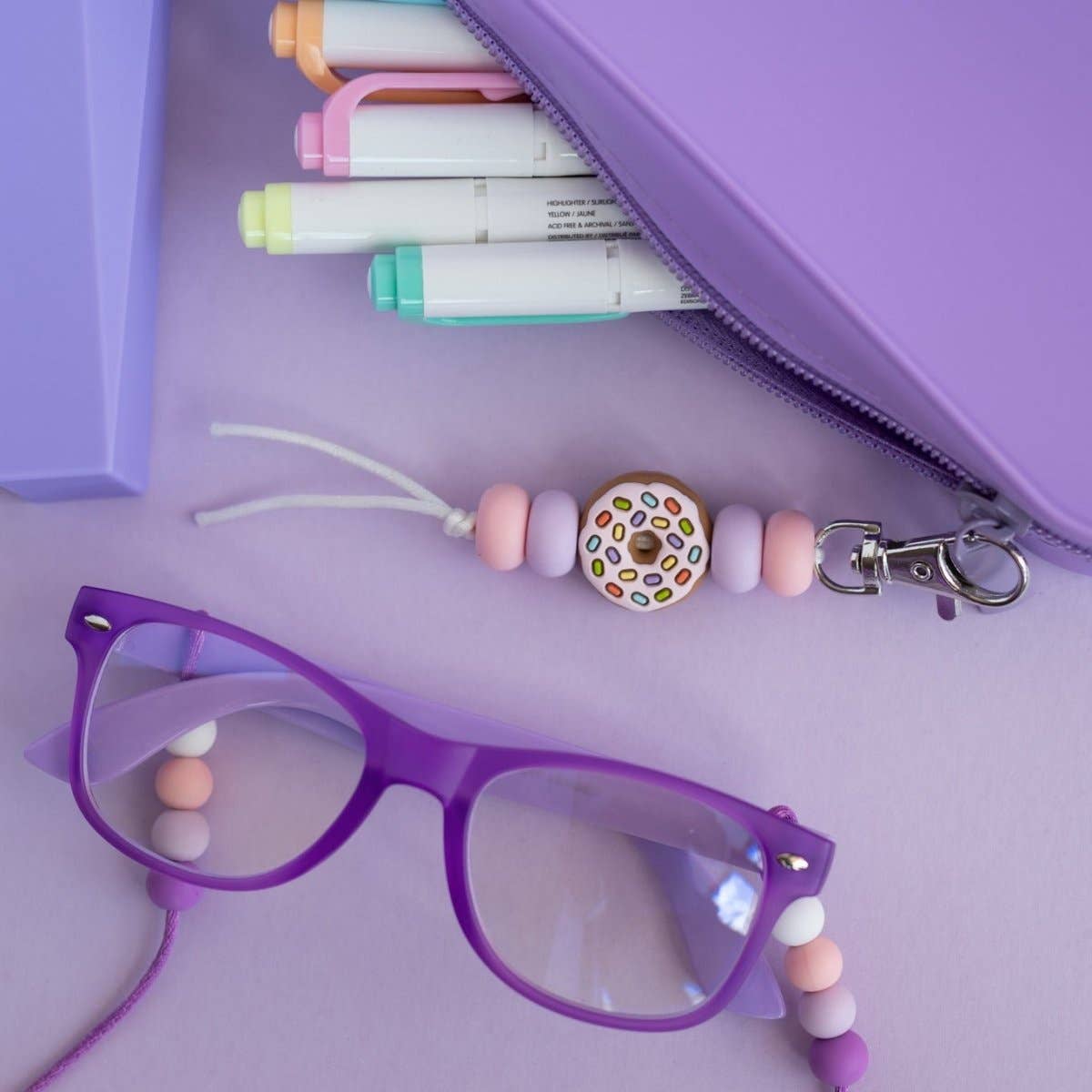 Cara & Co Silicone Craft Supply - Wholesale Craft Supplies - Sprinkle Donut Silicone Focal Beads5