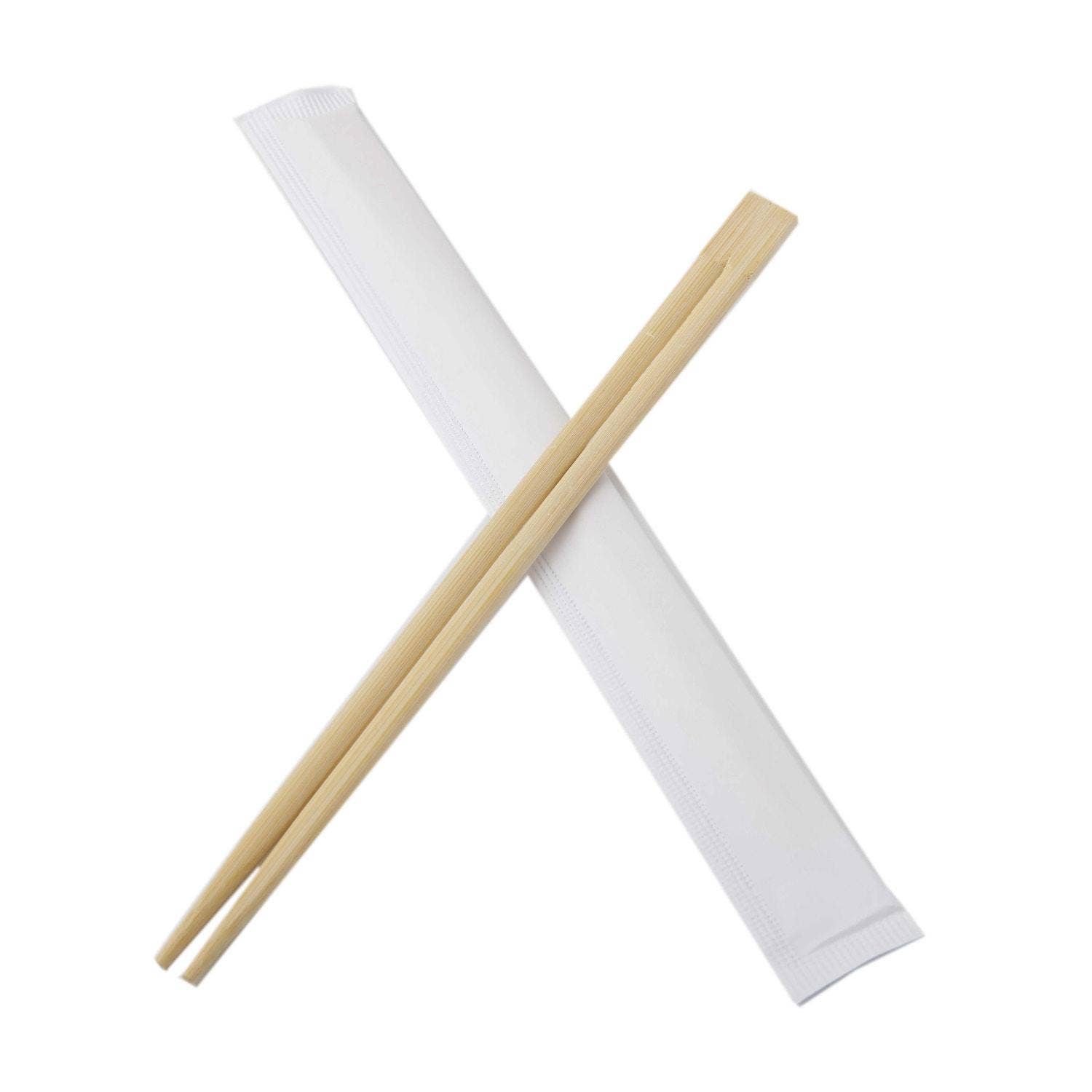 KT Supply – wholesale Chopsticks – Disposable 9" Wooden Chopstick, Individually Wrapped,1500/CS0
